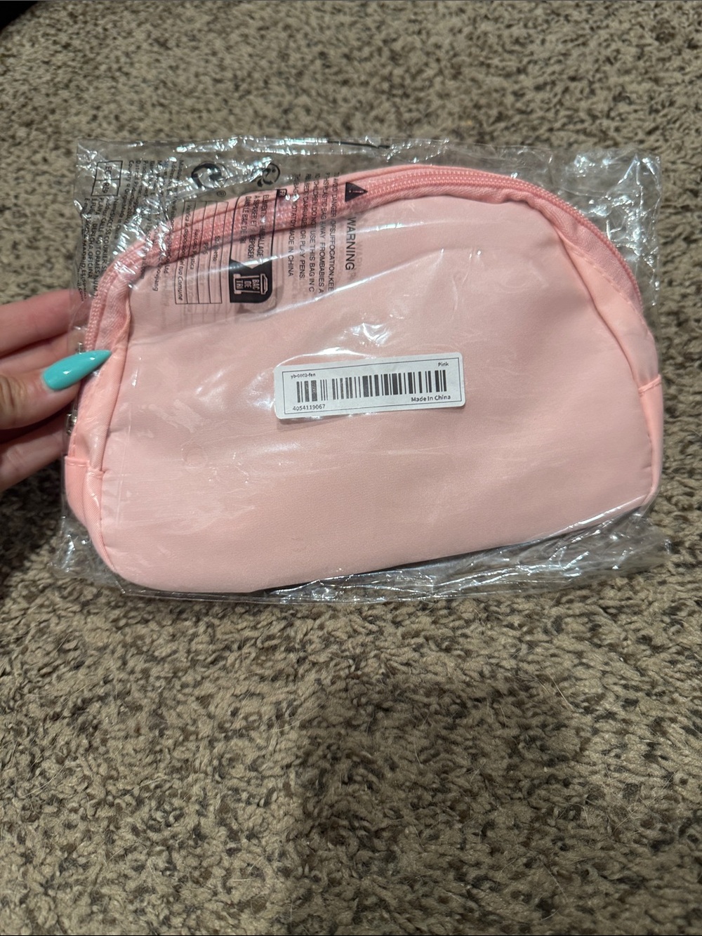 Pink Women's Cosmetic Pouch - Soft Travel Crossbody Bag